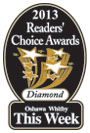 2013 Readers Choice Diamond award for best Oshawa Whitby Dentists.